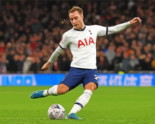 Soccer Player Christian Eriksen paint by numbers