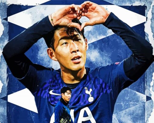 Son Heung Min paint by numbers