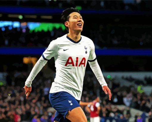 Son Heung Min Footballer Paint By Number