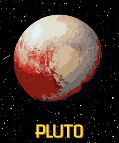 Space Pluto Planet paint by numbers