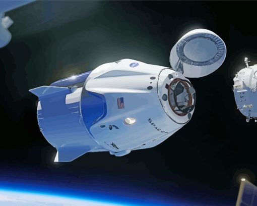 Spaceship NASA Paint By Number