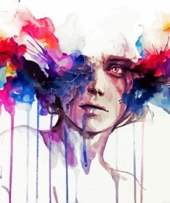 Splatter Overthinking Art paint by numbers