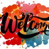 Splatter Welcome Paint By Number