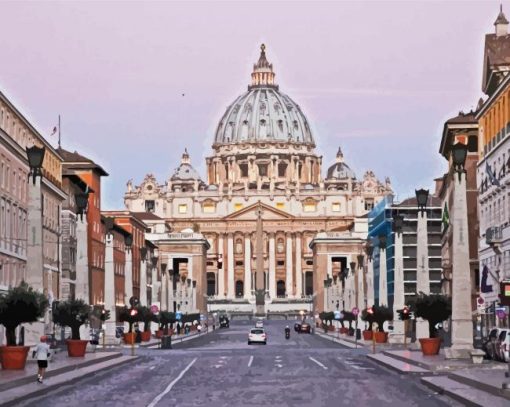 St Peter s Basilica Vatican Paint By Number