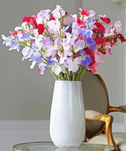Sweetpea Vase Paint By Number