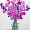 Sweet Pea Illustration paint by numbers