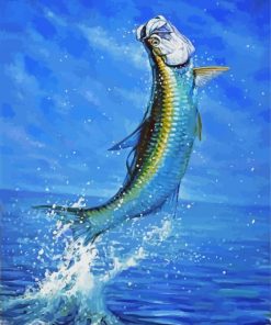 Tarpon Fish paint by numbers