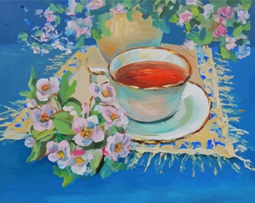 Teacup paint by numbers
