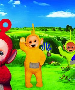 Teletubbies Cartoon Characters Paint By Number