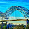 Tennessee Memphis Bridge Paint By Number