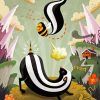 The Bee And The Skunk Paint By Number