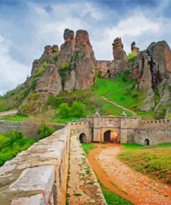The Belogradchik Fortress Bulgaria paint by numbers