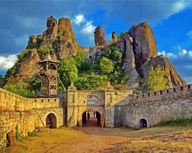 The Belogradchik Fortress paint by numbers