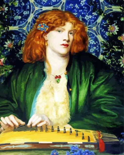 The Blue Bower By Rossetti Paint By Number