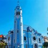 The Blue Church Slovakia Paint By Number