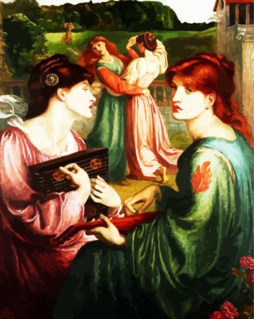 The Bower Meadow By Rossetti Paint By Number