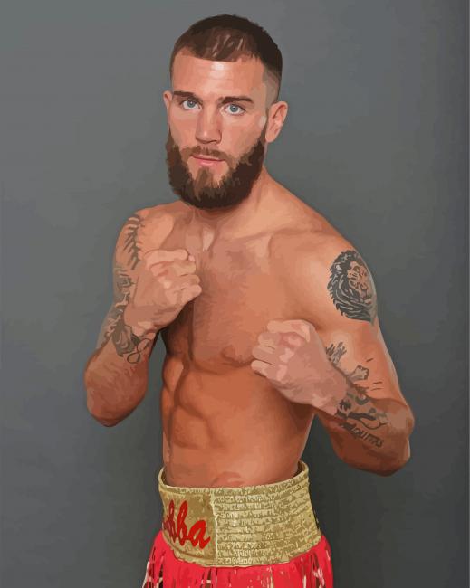 The Boxer Caleb Plant paint by numbers