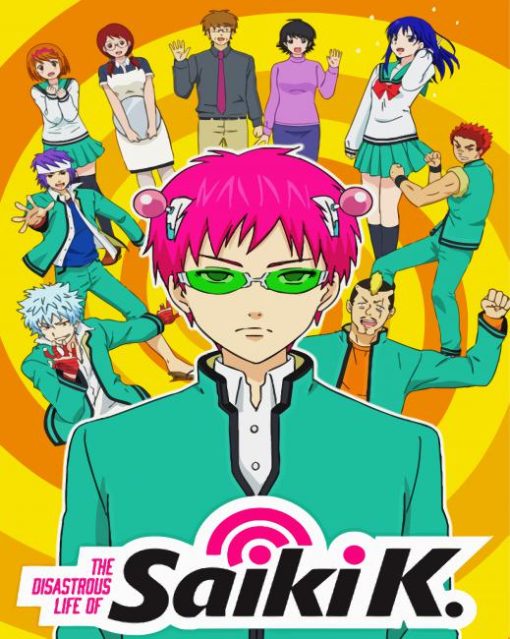 The Disastrous Life of Saiki K Anime Paint By Number