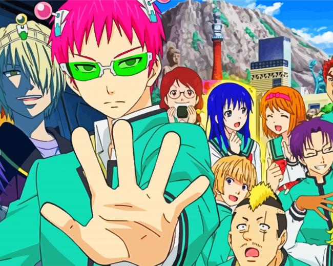 Riapawel The Disastrous Life of Saiki K. Poster 12X16 Inch Cartoon  Characters Paper Poster Home Decor Art Poster Anime Fans Gifts - Walmart.com