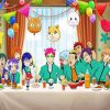 The Disastrous Life of Saiki K Anime Party Paint By Number