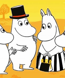 The Moomins Family paint by numbers