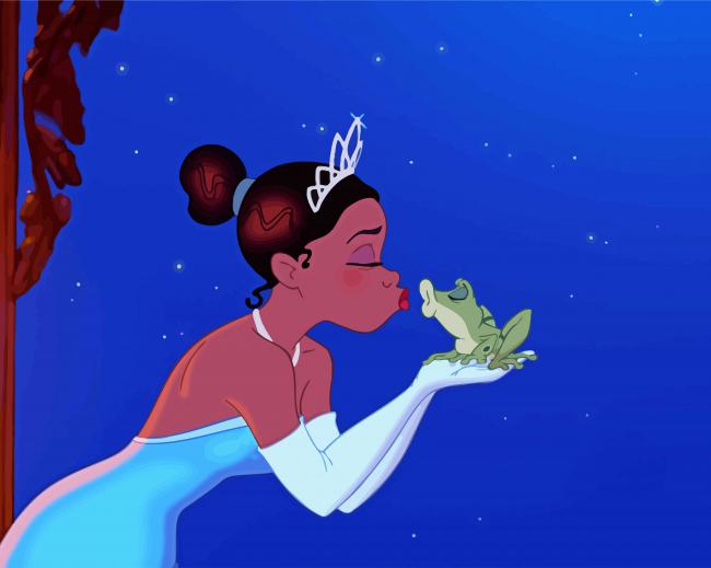 The Princess and The Frog paint by numbers