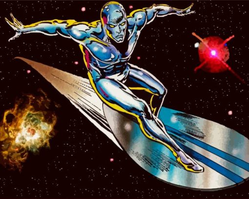 The Silver Surfer Paint By Number