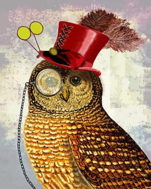 The Steampunk Owl Paint By Number