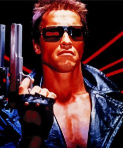 The Terminator Arnold Schwarzenegger paint by numbers