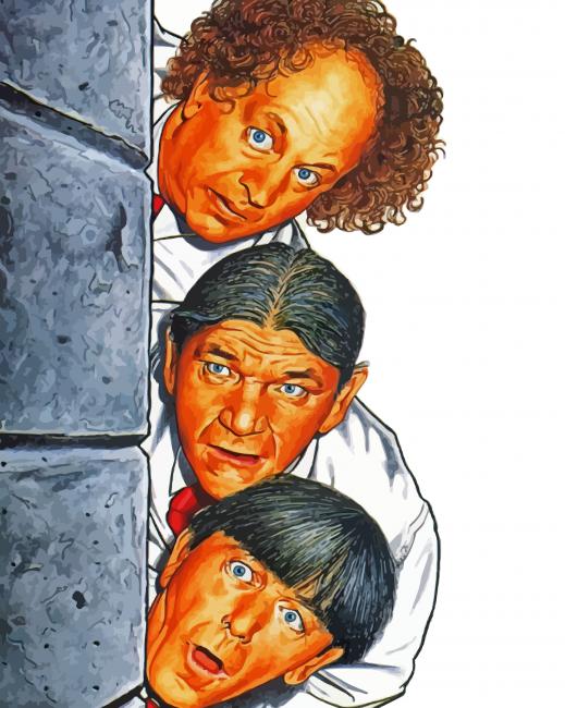 The Three Stooges Paint By Number