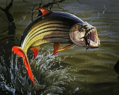 The Tigerfish paint by numbers