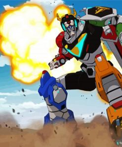 The Voltron Lion paint by numbers
