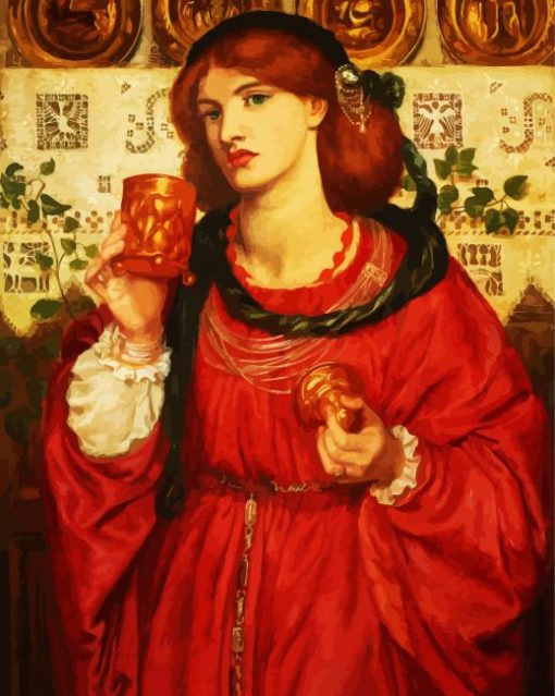 The Loving Cup By Rossetti Paint By Number