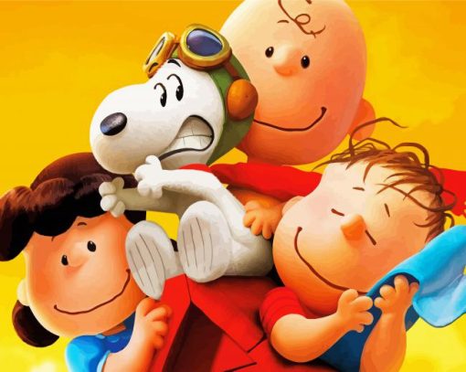 The Peanuts Animated Movie paint by numbers