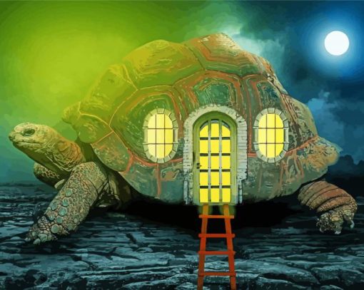 Tortoise House paint by numbers