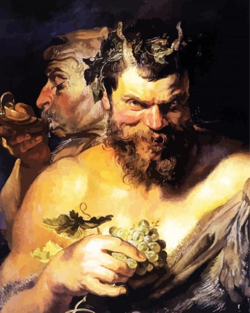 Two Satyrs By Rubens Paint By Number