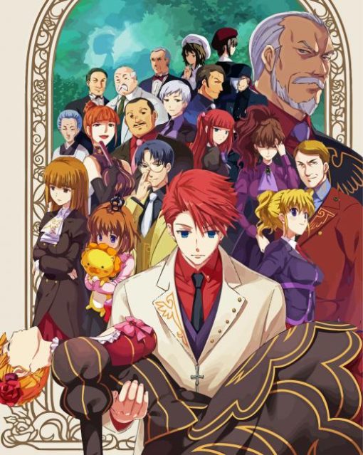 Umineko When They Cry Video Game paint by numbers