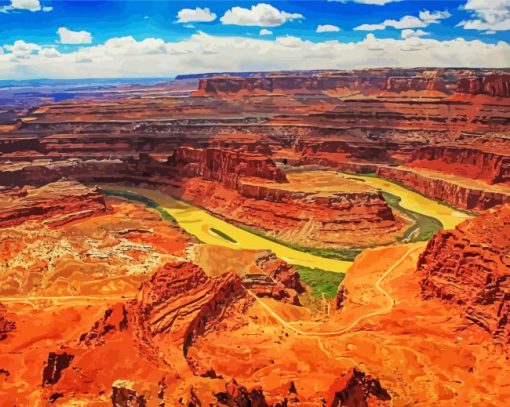 Utah Canyonlands National Park paint by numbers
