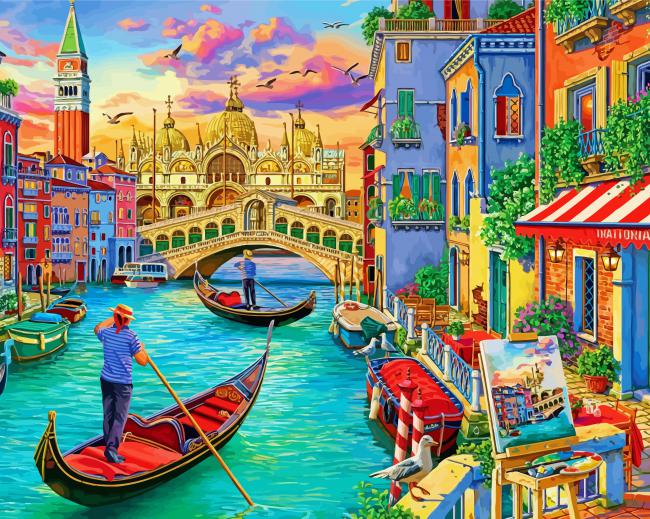 Venice Canal paint by numbers