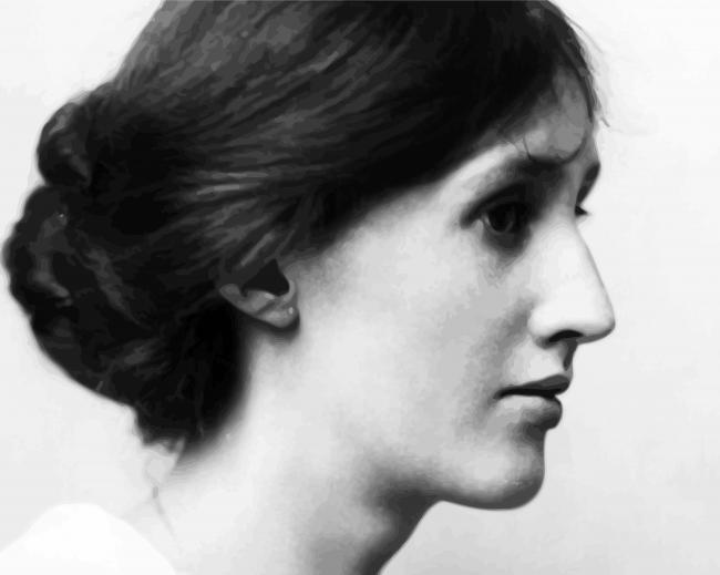 Virginia Woolf Side Profil Paint By Number