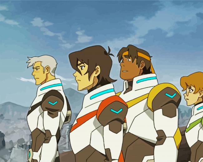 Voltron Legendary Defender Animation paint by numbers
