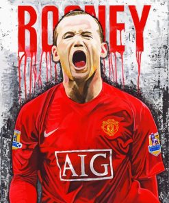Wayne Rooney Player Art paint by numbers