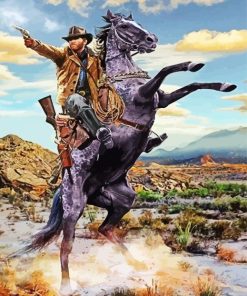 Western Cowboy Paint By Number