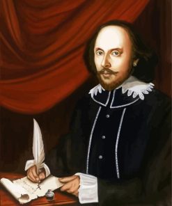 William Shakespeare Playwright paint by numbers