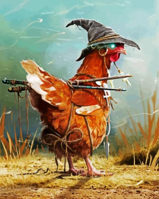 Witch Chicken Paint By Number