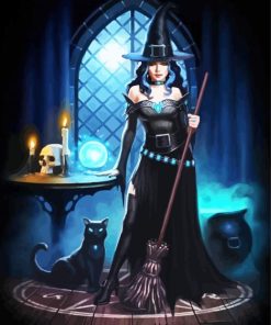 Witch paint by numbers