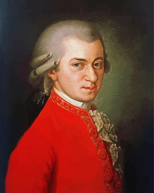 Wolfgang Amadeus Mozart paint by numbers