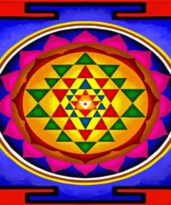 The Shri Yantra Art Paint By Number