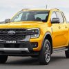 Yellow Ford Ranger Paint By Number