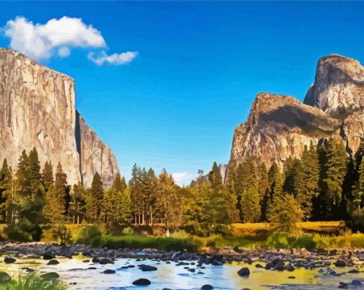 Yosemite National Park paint by numbers